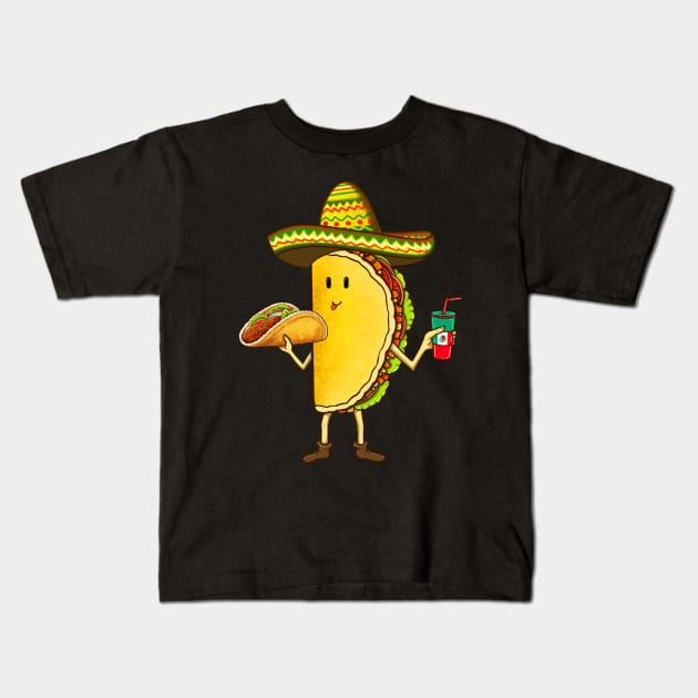 Tacos i love tacos taco day best Mexican food Kids T-Shirt by Artardishop